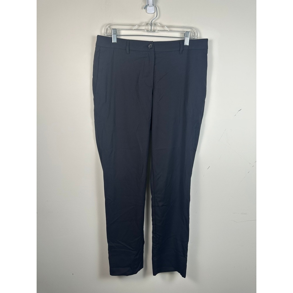 Wildfang The Empower Trouser Women 10 Black Excellent Stretch Straight Leg Pants